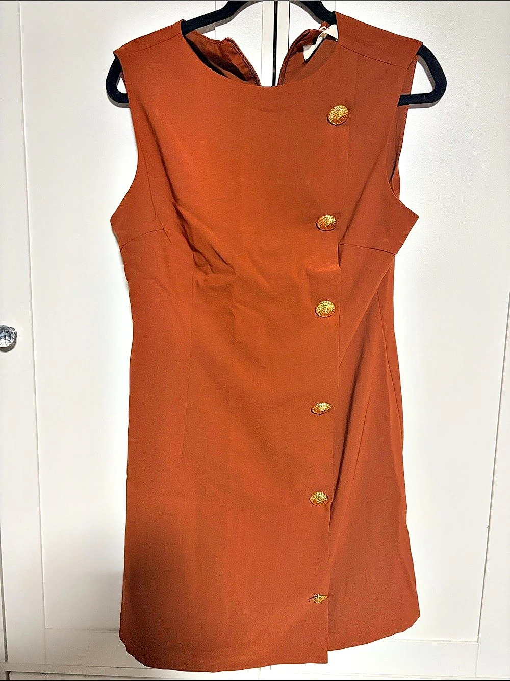 Commense Sleeveless Mini Dress in Brown Size XL NWT